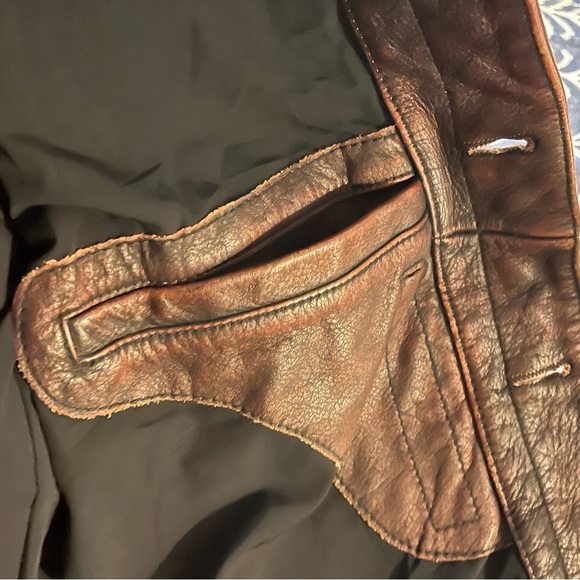 NWOT Genuine Leather Biker Jacket UNISEX - Picture 8 of 10